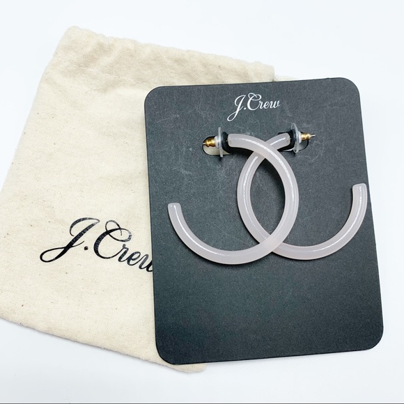 J. Crew Jewelry - J. Crew Pink Acrylic Lucite Tube Earrings